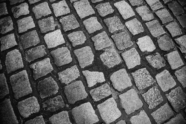 濡れた石畳の床 — ストック写真
