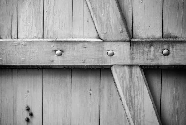 Bílé dřevěné dveře — Stock fotografie