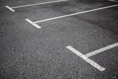 Parking lines on the asphalt, detail of signs for car parking clipart