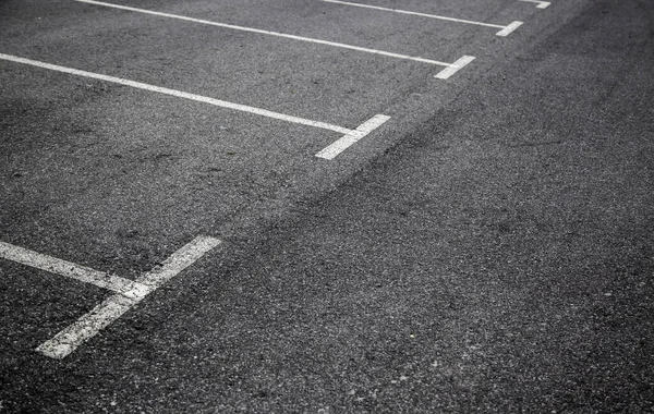 Паркувальні Лінії Асфальті Деталі Знаків Паркування Автомобілів — стокове фото