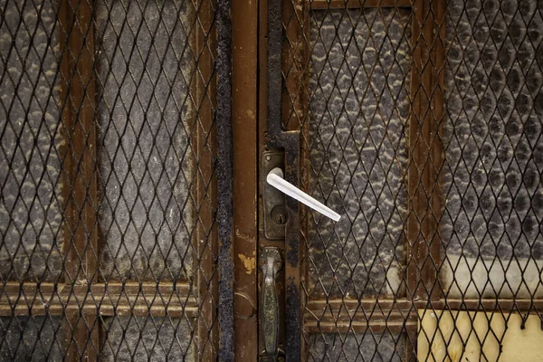 Wooden Door Town House Construction Architecture — Stock Photo, Image