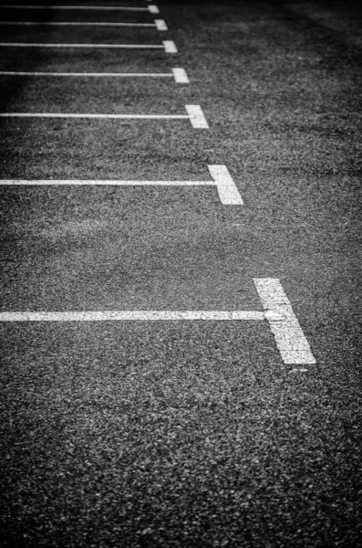 Parking Lines Asphalt Detail Signs Car Parking — Stock Photo, Image