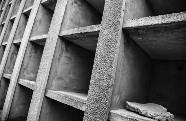 Empty niche in a cemetery, detail of graves for corpses