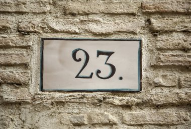 23 numara, tek sayılı bilginin ayrıntıları.