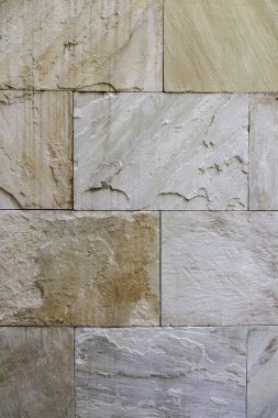 Kalıplı taş zemin, mermerle dekore edilmiş duvar ayrıntıları