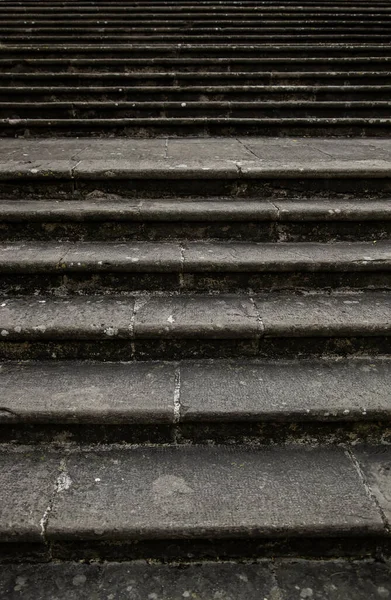 Oude Stenen Trappen Detail Van Oude Middeleeuwse Architectuur — Stockfoto