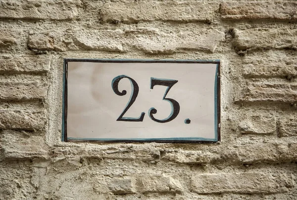 Number Twenty Three Detail Odd Number Information — Stock Photo, Image