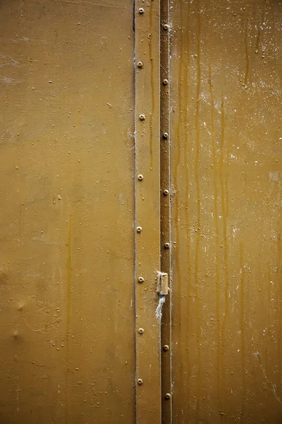 Ασημένια Μεταλλική Πόρτα Λεπτομέρεια Γκαραζόπορτας Μεταλλικό Φόντο — Φωτογραφία Αρχείου