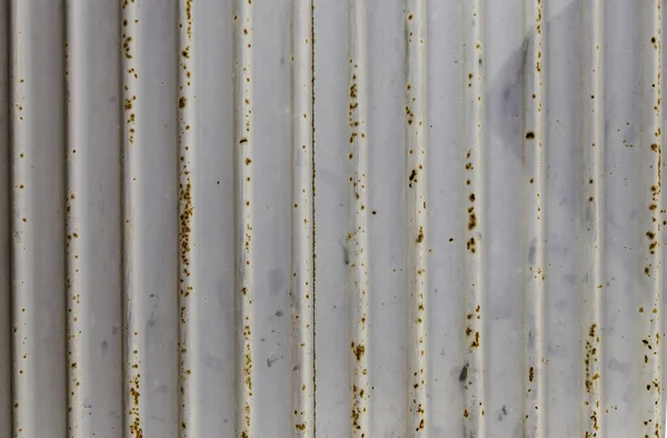 Zilveren Metalen Deur Detail Van Garagedeur Metalen Achtergrond — Stockfoto