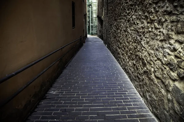 Alte Gasse Einem Dorf Detail Von Tiefe Und Architektur — Stockfoto