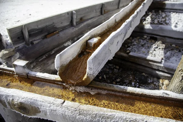 Sal Produção Fabricação Indústria Soro Fisiológico Propriedades Nutricionais — Fotografia de Stock