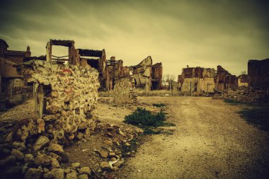 Belchite şehri terk etti, gizem ve korku, ruhlar