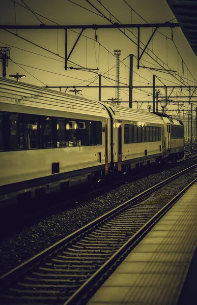 Train Station Witches Transport Detail Rails Tourism Europe — Stock Photo, Image