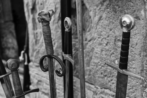 Ancient Sword Knight Medieval Warfare Detail Weapon Death — Stock Photo, Image