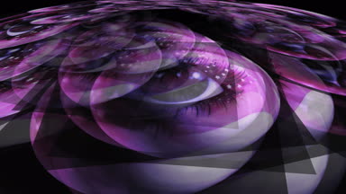 Peri gözler yüzen dijital animasyon