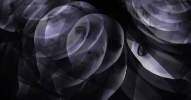 Uzaylı kafaları kayan dijital animasyon