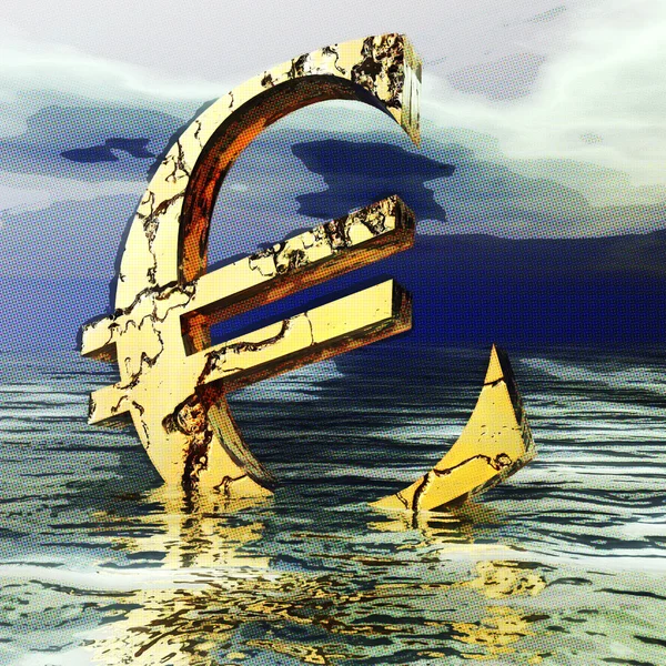 Cyfrowy Ilustracja Crysis Euro — Zdjęcie stockowe