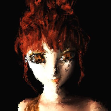 Kendi 3d render, hiçbir Model açıklaması veya özellik gerekli yayın dayalı bir peri portresi dijital boyama