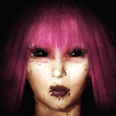 Kendi 3d render, hiçbir Model açıklaması veya özellik gerekli yayın dayalı bir Gotik kadın portre resim Digital