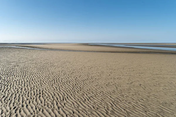 Plaży Peter Ording Niemczech — Zdjęcie stockowe