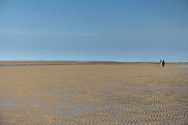 Plaży Peter Ording Niemczech — Zdjęcie stockowe