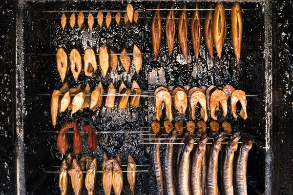 Βιοτεχνία Καπνιστού Ψαριού Στο Fischland Στη Γερμανία — Φωτογραφία Αρχείου