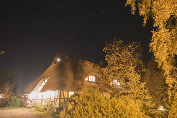 Nachtelijke Hemel Fischland Duitsland — Stockfoto