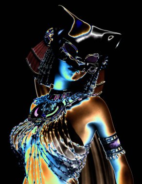 bir fantezi erkek 3D çizimi