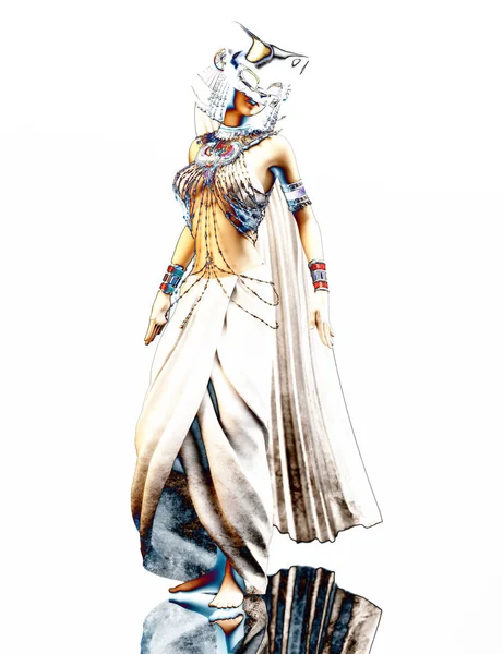 bir fantezi erkek 3D çizimi