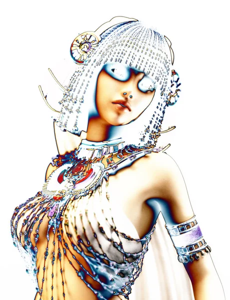 bir fantezi erkek 3D çizimi