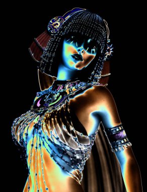 bir fantezi erkek 3D çizimi