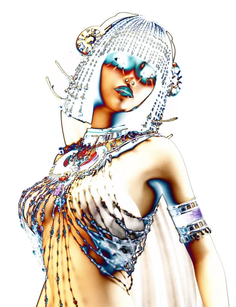 bir fantezi erkek 3D çizimi