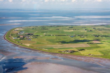 Pellworm Adası, Schleswig-Holstein Wadden S Hava Fotoğrafı