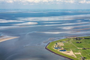 Pellworm Adası, Schleswig-Holstein Wadden S Hava Fotoğrafı