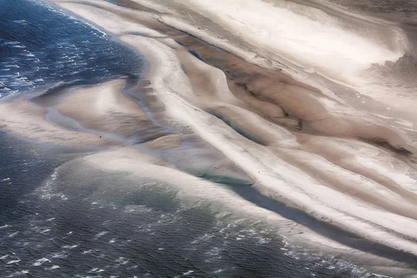 Western hever, Aerial Photo of the Schleswig-Holstein Wadden Sea N — 图库照片