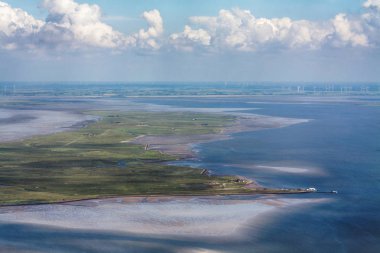 Hallig Langeness, Schleswig-Holstein Wadden Hava Fotoğrafı 