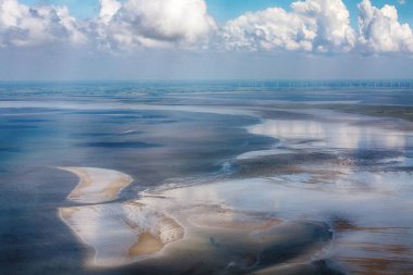Schleswig-Holstein Wadden Deniz Milli Parkı Hava Fotoğrafı 