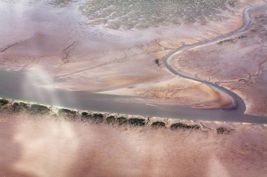 Schleswig-Holstein Wadden Deniz Milli Parkı Hava Fotoğrafı 