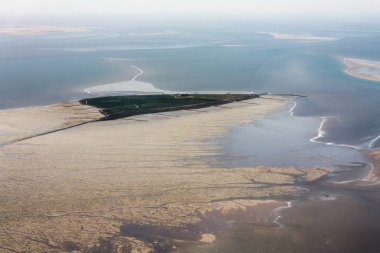 Hallig Suedfall, Schleswig-Holstein Wadden S Hava Fotoğrafı