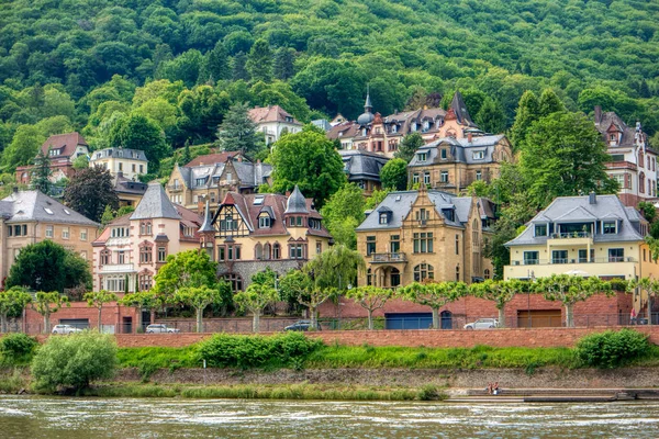Widok na miasto Heidelberg w Niemczech — Zdjęcie stockowe