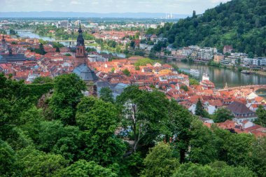 Almanya 'da Heidelberg şehir manzarası