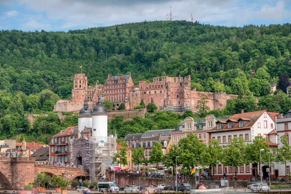 Vista da cidade de Heidelberg na Alemanha — Fotografia de Stock
