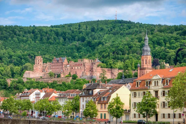 Stadsutsikt över Heidelberg i Tyskland — Stockfoto