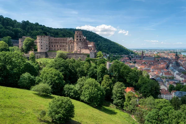 Stadsutsikt över Heidelberg i Tyskland — Stockfoto