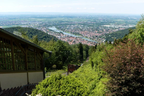 Vista de la ciudad de Heidelberg en Alemania — Foto de Stock