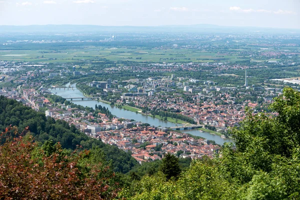 Almanya 'da Heidelberg şehir manzarası — Stok fotoğraf