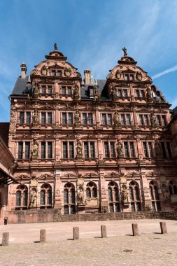 Heidelberg, Almanya - 01 Haziran 2019: Heidelberg Kalesi bir harabe