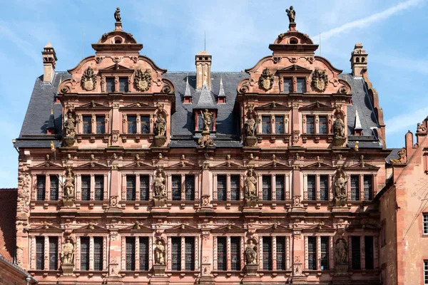 Heidelberg, Německo-Červen 01, 2019: hrad Heidelberg je zřícenina — Stock fotografie