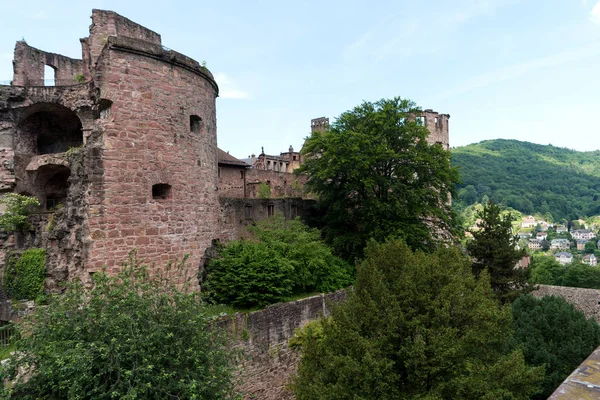 Heidelberg, Tyskland-01 juni 2019: Heidelberg slott är en ruin — Stockfoto