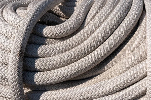 Detail on board of a sailing training ship — Stock Photo, Image